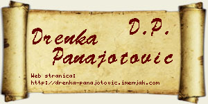 Drenka Panajotović vizit kartica